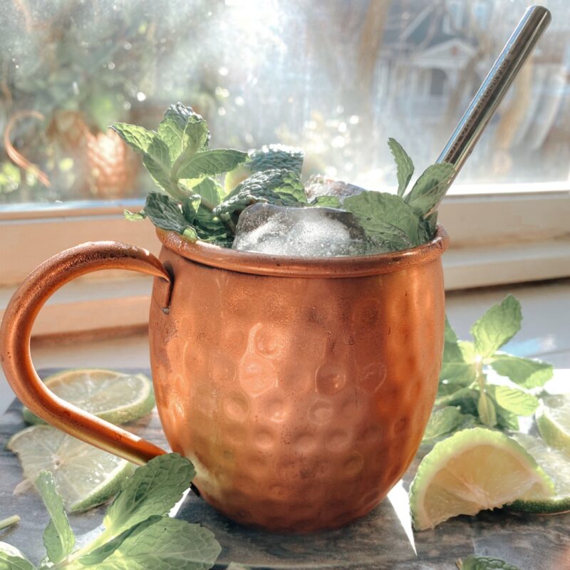 The Most Delicious Kentucky Mint Mule with Bourbon